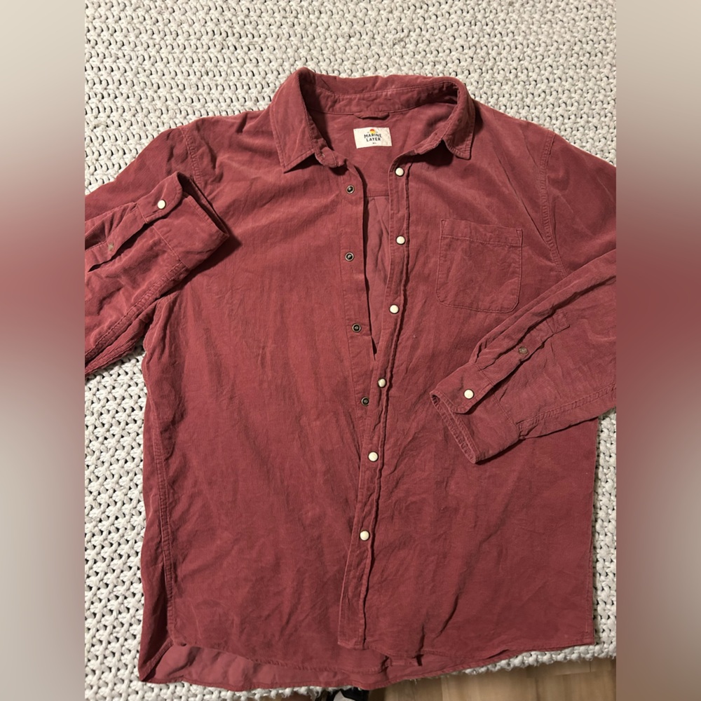 Men’s marine layer courd button down